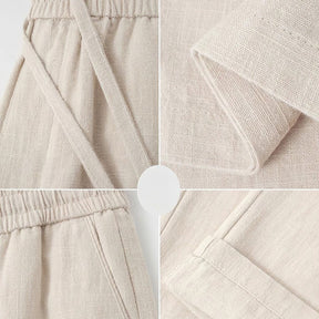 St. Martin Co Stone Drawstring Trousers Relaxed Tapered — detail view