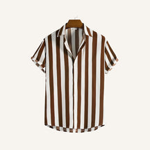 St. Martin Co Sky Stripe Short-Sleeve Camp Shirt — lifestyle view