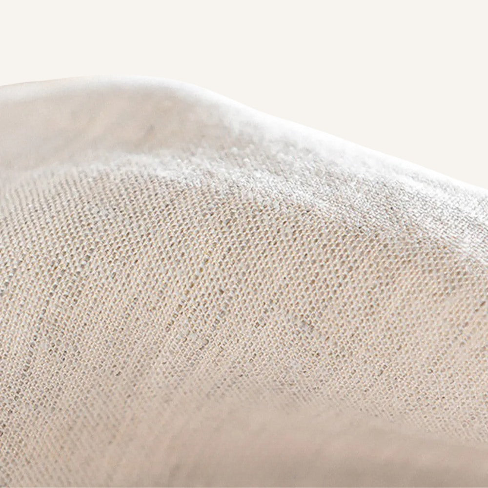 St. Martin Co Slate Blue Linen Chino Trousers — detail view