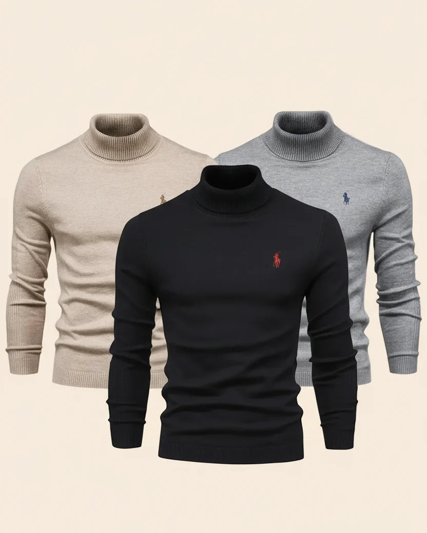 St. Martin Co RL Alpine Gilet and Roll-Neck Set — detail view