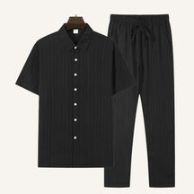 St. Martin Co Crinkle Cotton Short Sleeve Co-ord Set — detail view