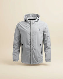 St. Martin Co RL Hooded Shell Jacket in Black — side view