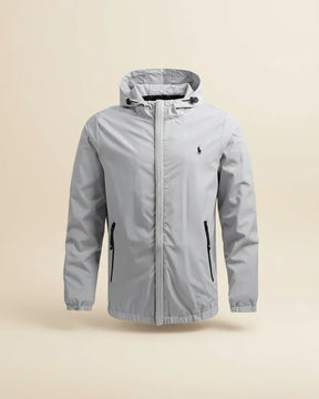 St. Martin Co RL Hooded Shell Jacket in Black — side view