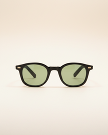 St. Martin Co Black Acetate Square-Frame Sunglasses — detail view