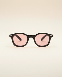 St. Martin Co Black Acetate Square-Frame Sunglasses — detail view