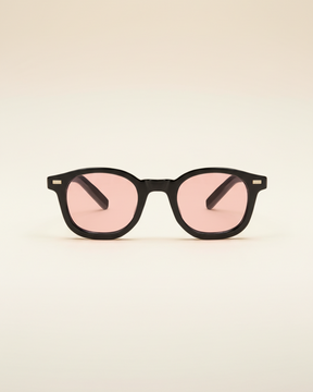 St. Martin Co Black Acetate Square-Frame Sunglasses — detail view