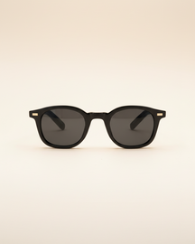 St. Martin Co Black Acetate Square-Frame Sunglasses — detail view
