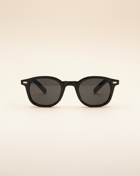 St. Martin Co Black Acetate Square-Frame Sunglasses — detail view