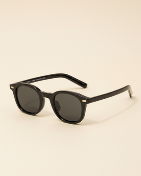 St. Martin Co Black Acetate Square-Frame Sunglasses — lifestyle view