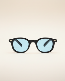 St. Martin Co Black Acetate Square-Frame Sunglasses — detail view