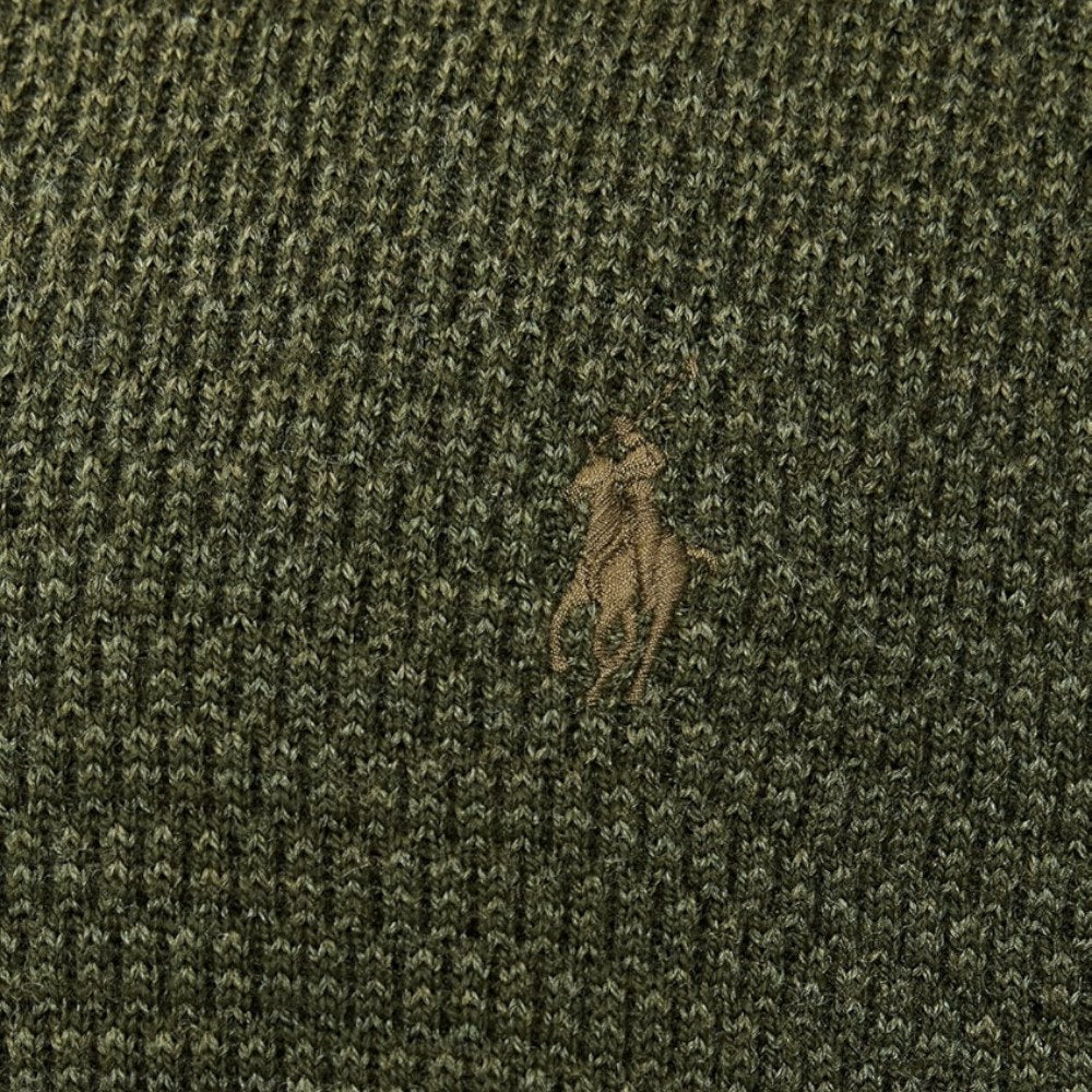 St. Martin Co RL Forest Waffle Half-Zip Knit — side view