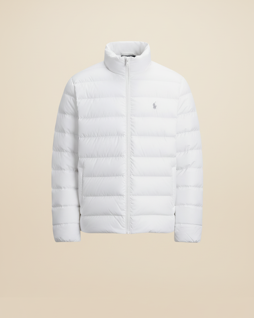 St. Martin Co RL Quilted Stand-Collar Down Jacket — detail view