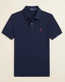 RL Black Piqué Short-Sleeve Polo