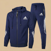 St. Martin Co AD Contrast Stripe Zip-Through Tracksuit Set — side view