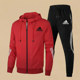 St. Martin Co AD Contrast Stripe Zip-Through Tracksuit Set — lifestyle view
