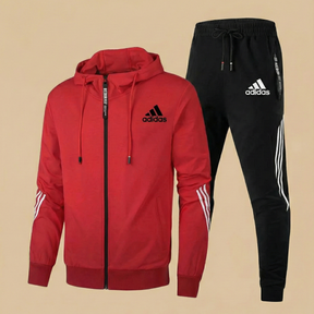 St. Martin Co AD Contrast Stripe Zip-Through Tracksuit Set — lifestyle view