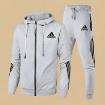 St. Martin Co AD Contrast Stripe Zip-Through Tracksuit Set — detail view