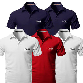 St. Martin Co Five-Colour Classic Polo Shirt Collection — back view
