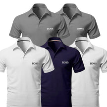St. Martin Co Five-Colour Classic Polo Shirt Collection — detail view