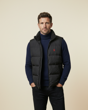 St. Martin Co RL Alpine Gilet and Roll-Neck Set — detail view