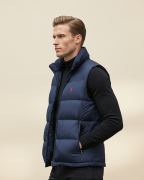 St. Martin Co RL Alpine Gilet and Roll-Neck Set — detail view