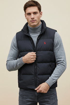 St. Martin Co RL Alpine Gilet and Roll-Neck Set — detail view