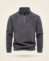 St. Martin Co Slate Fleece Quarter-Zip Pullover — front view