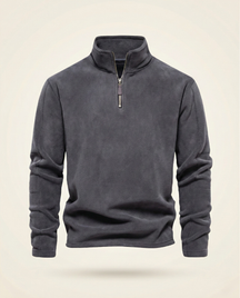 St. Martin Co Slate Fleece Quarter-Zip Pullover — front view