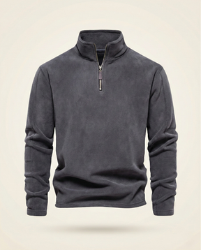 St. Martin Co Slate Fleece Quarter-Zip Pullover — front view