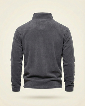 St. Martin Co Slate Fleece Quarter-Zip Pullover — detail view