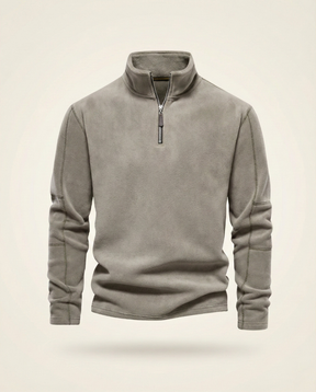 St. Martin Co Slate Fleece Quarter-Zip Pullover — detail view