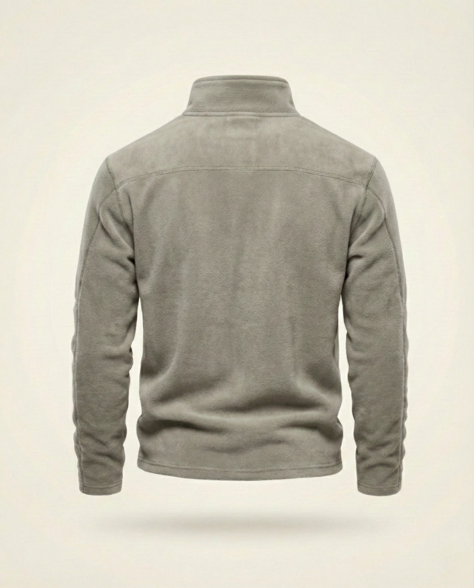 St. Martin Co Slate Fleece Quarter-Zip Pullover — detail view