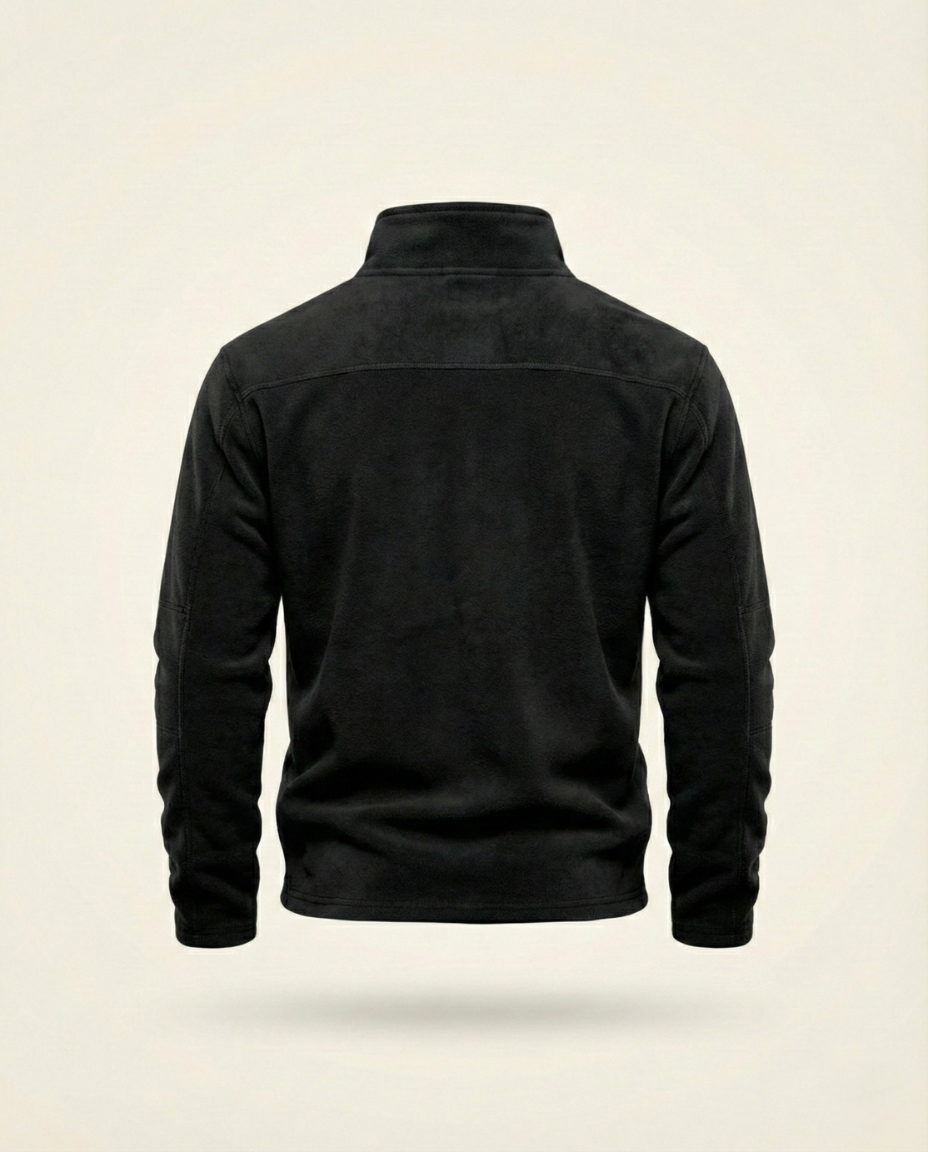 St. Martin Co Slate Fleece Quarter-Zip Pullover — detail view