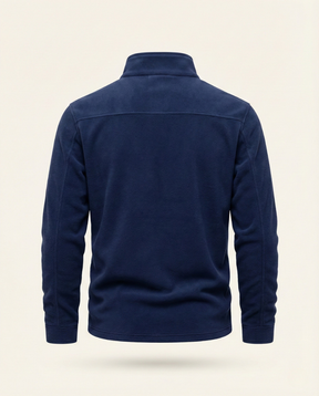 St. Martin Co Slate Fleece Quarter-Zip Pullover — detail view