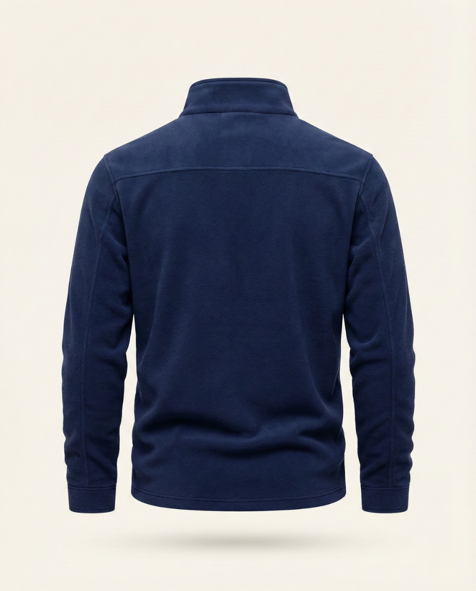 St. Martin Co Slate Fleece Quarter-Zip Pullover — detail view