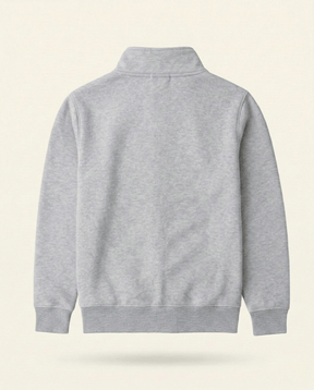 St. Martin Co Navy Full-Zip Stand Collar Fleece Jacket — detail view
