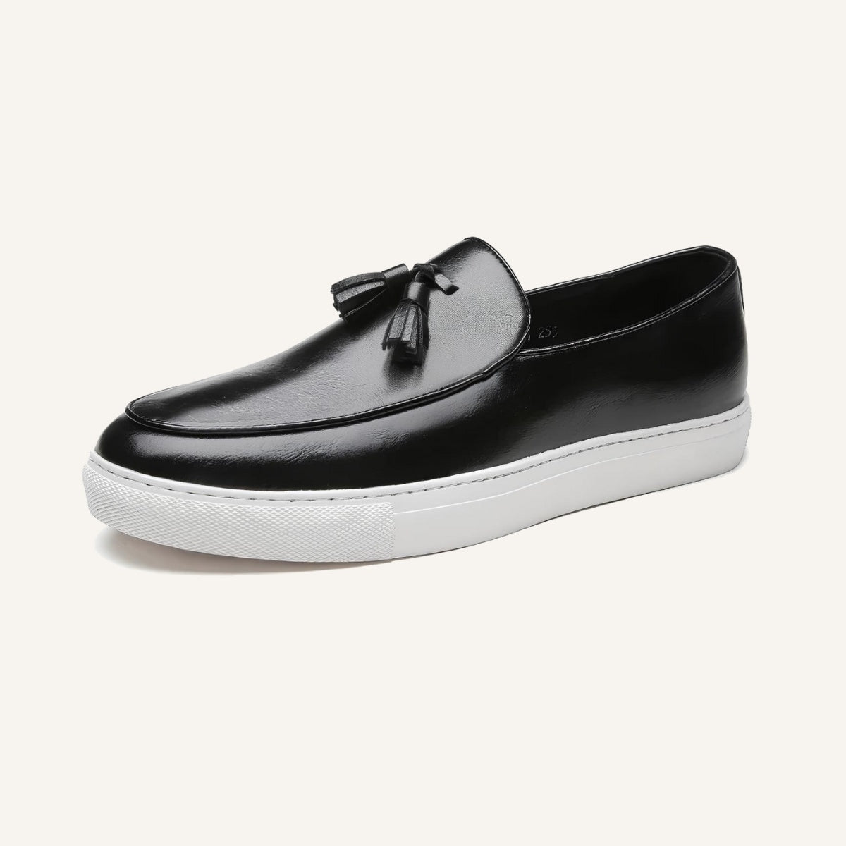 St. Martin Co Tan Tassel Loafer Flatform Sole — detail view