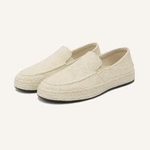 St. Martin Co Woven Canvas Espadrille Slip-On Loafer — side view