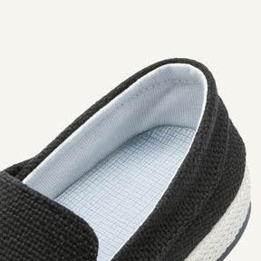 St. Martin Co Woven Canvas Espadrille Slip-On Loafer — detail view