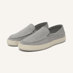 St. Martin Co Woven Canvas Espadrille Slip-On Loafer — front view