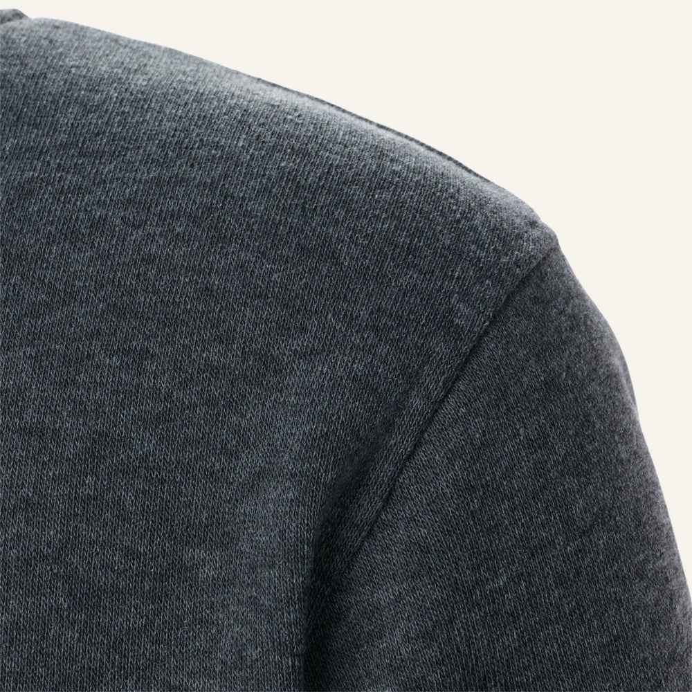 St. Martin Co Navy Full-Zip Stand Collar Fleece Jacket — detail view