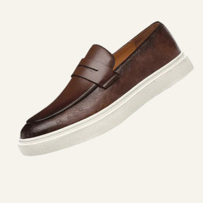 St. Martin Co Embossed Leather Penny Loafer Sneaker — lifestyle view