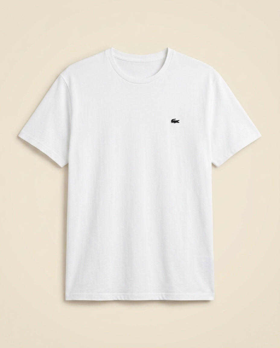 St. Martin Co LC Black Crewneck Cotton T-Shirt — lifestyle view