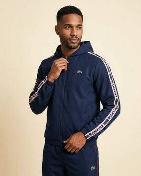 St. Martin Co LC Navy Taped Hooded Tracksuit Set — back view