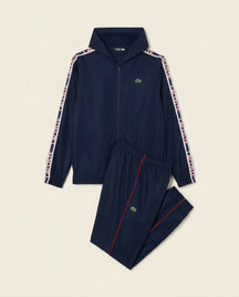 St. Martin Co LC Navy Taped Hooded Tracksuit Set — front view