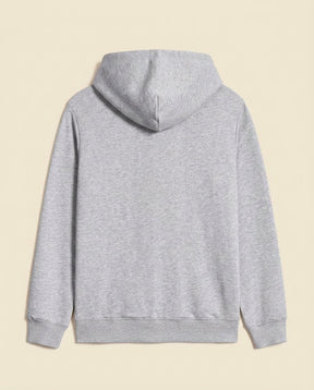 St. Martin Co RL Heather Grey Full-Zip Fleece Hood — back view