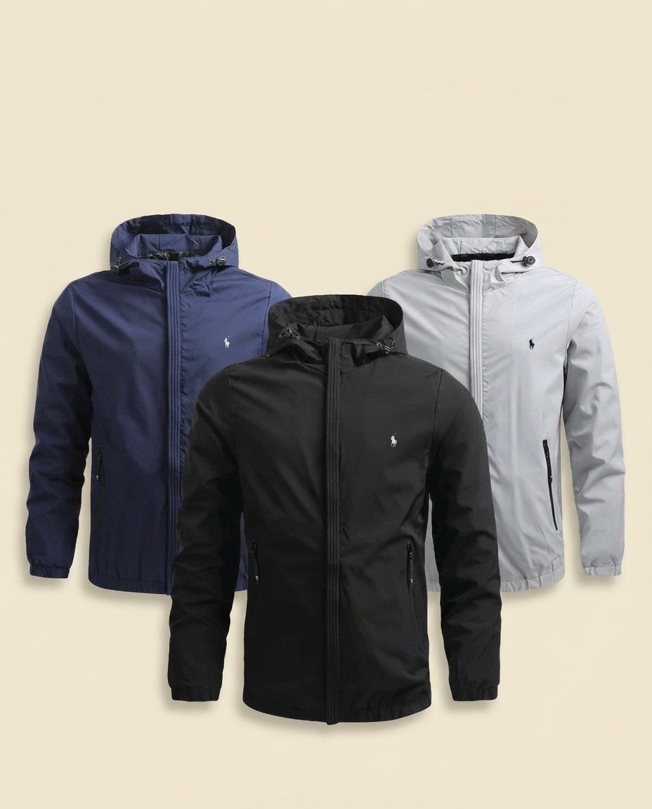 St. Martin Co RL Hooded Shell Jacket Three Colourways — front view