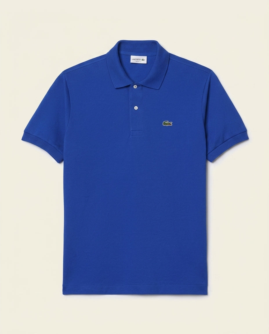 St. Martin Co LC Cobalt Piqué Short-Sleeve Polo — front view