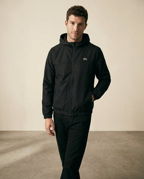 St. Martin Co LC Black Hooded Shell Zip Jacket — detail view