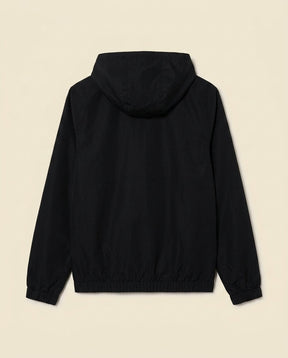 St. Martin Co LC Black Hooded Shell Zip Jacket — back view